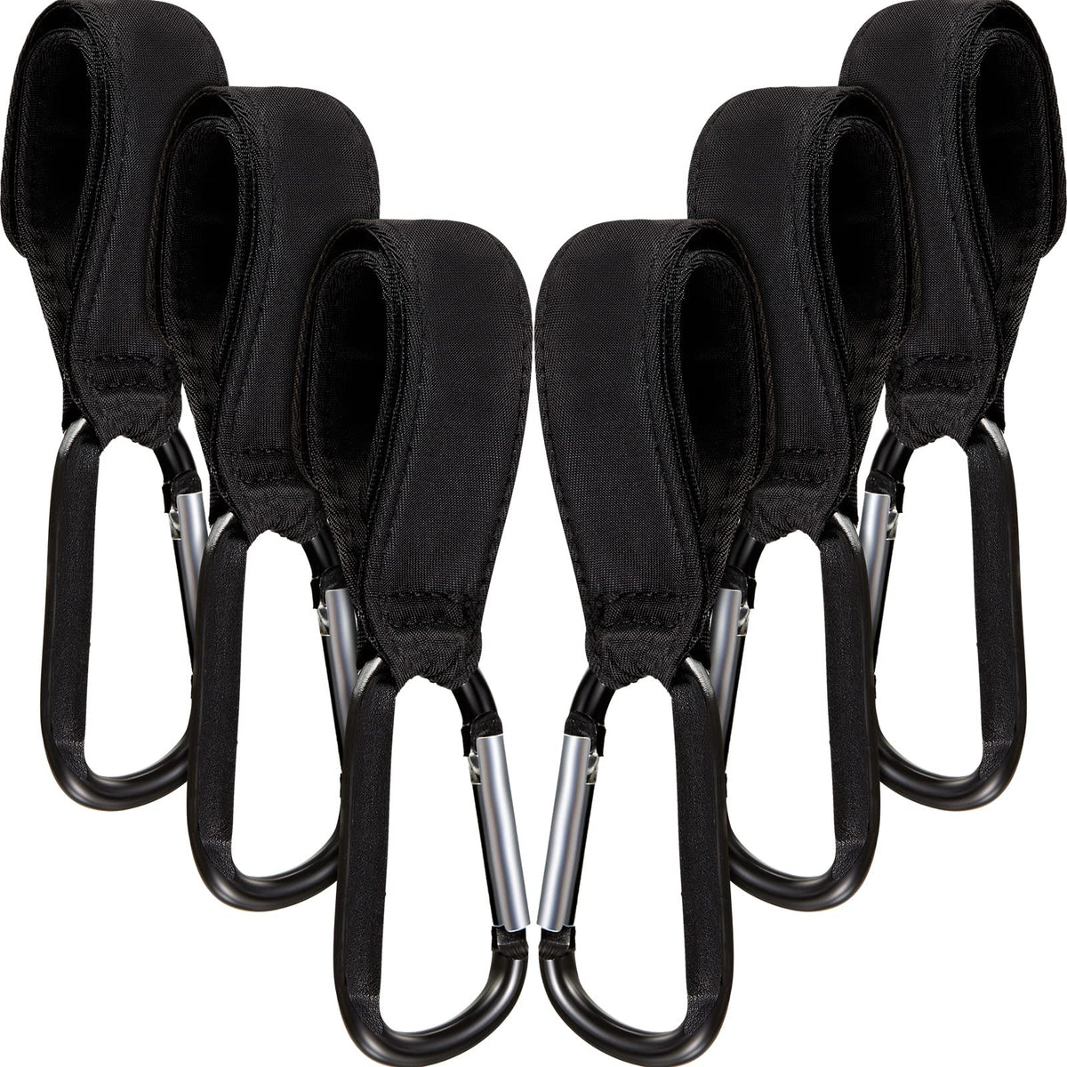 Tuanse 6-pack stroller hooks on handle for easy hands-free errands.