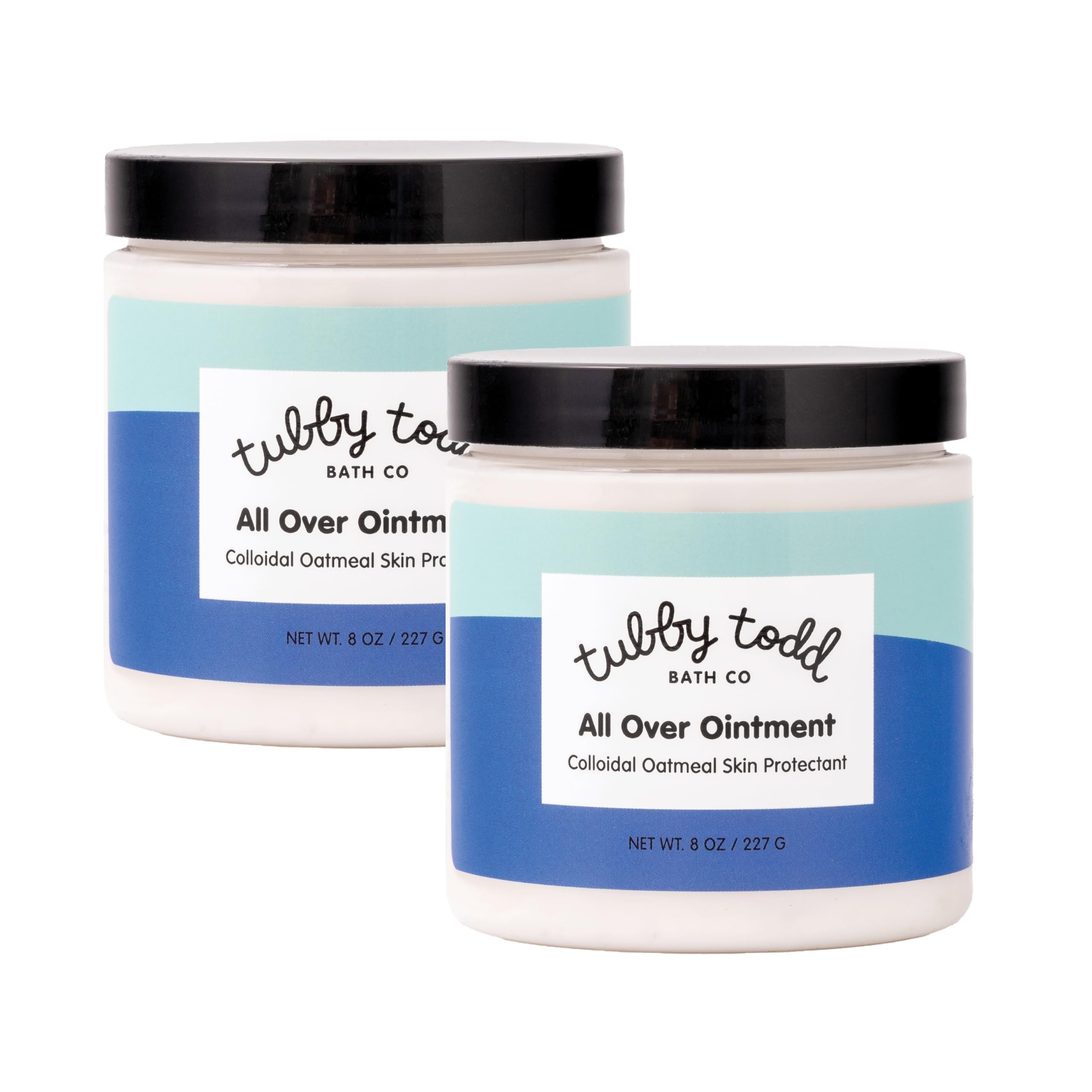 Tubby Todd All Over Ointment bottle with lavender rosemary scent for gentle baby care.