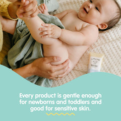 Tubby Todd All Over Ointment fragrance-free tube emphasizes jojoba esters and oatmeal for sensitive skin.