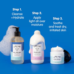 Tubby Todd Everyday Lotion 25oz bottle provides deep hydration for delicate skin.