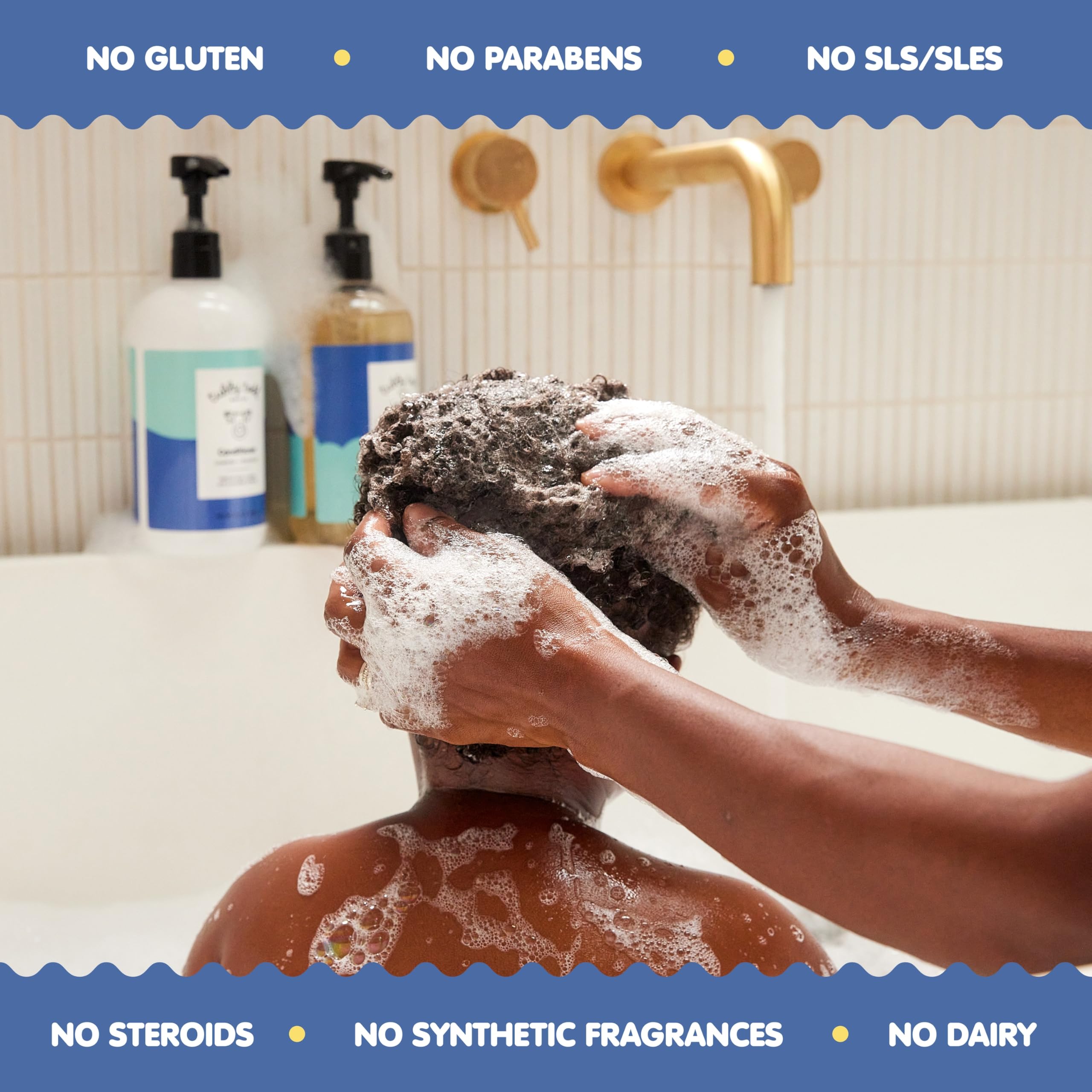 Tubby Todd Hair Duo pump-dispense action for easy one-pump lather