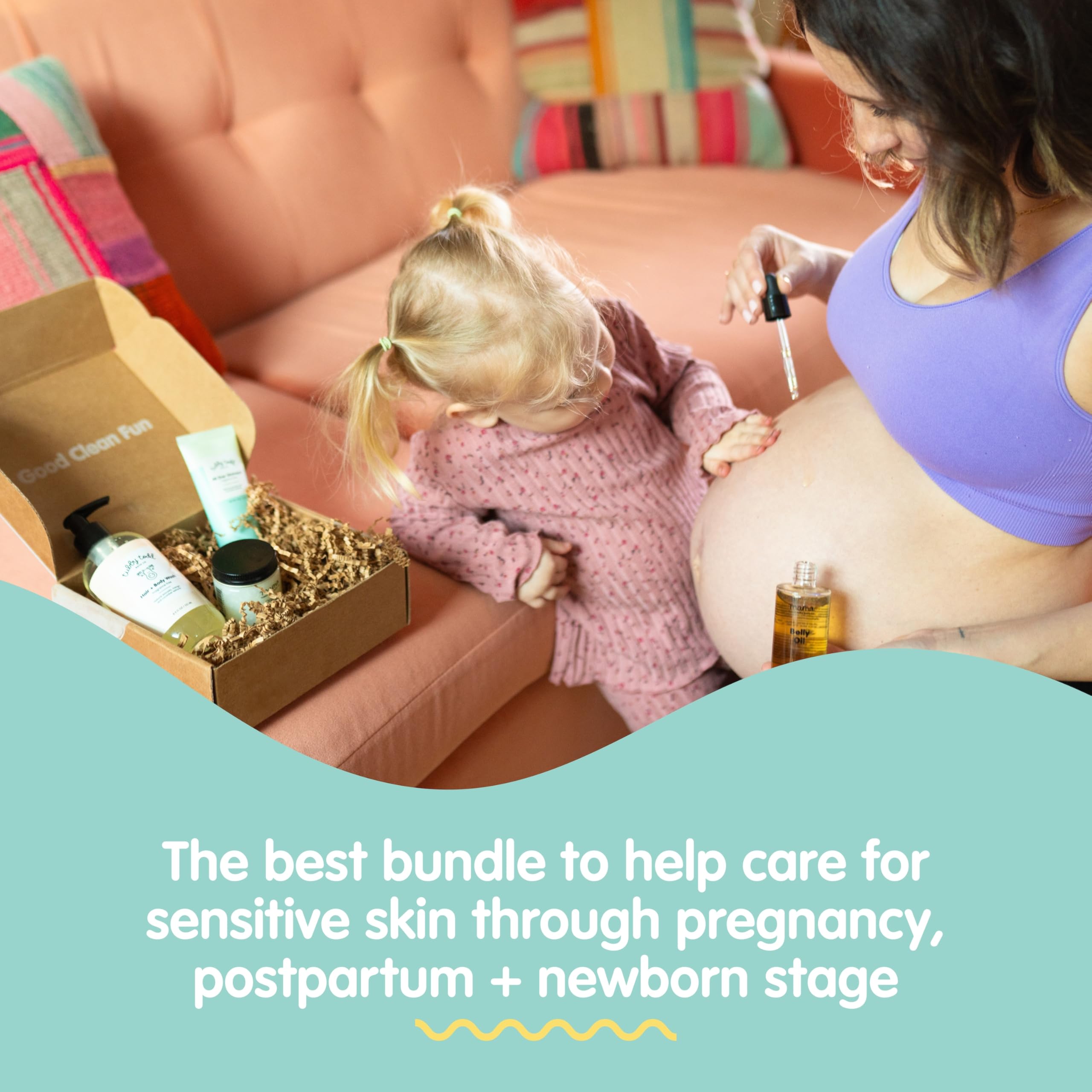 Gift-ready Tubby Todd Mama Baby Gift Box shown for new parents.