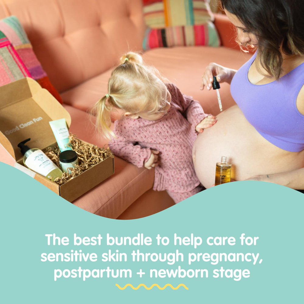 Gift-ready Tubby Todd Mama Baby Gift Box shown for new parents.