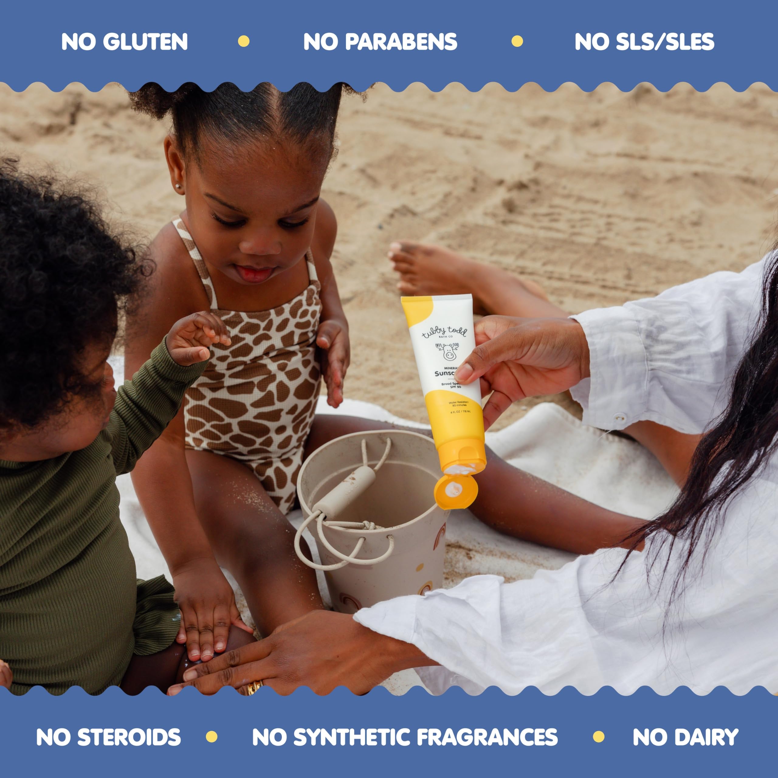 Tubby Todd sunscreen rubs in smoothly with no white residue