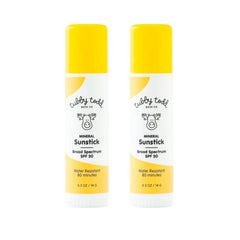 TUBBY TODD Mineral Sunstick packaging for easy family sun protection