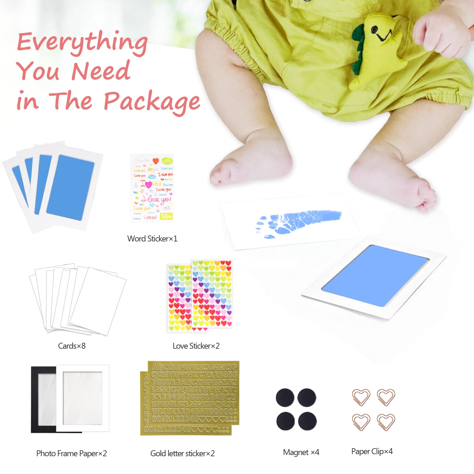 Tubuui baby footprint keepsake gift ready for newborn memories.