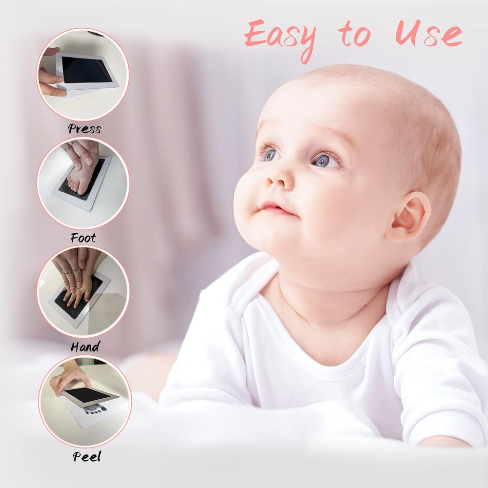 Tubuui Clean Touch ink pad captures tiny feet neatly for keepsake albums.
