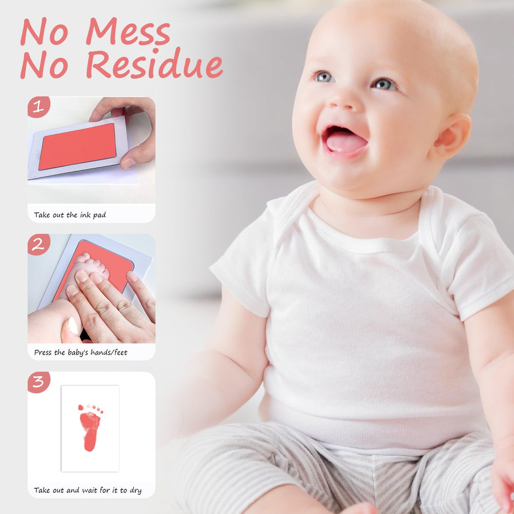 Tubuui inkless baby footprint kit window prints with crisp results