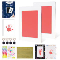 Tubuui inkless baby handprint kit clean touch for clear newborn prints