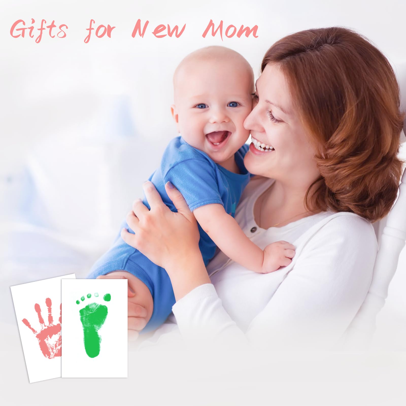 Tubuui inkless handprint kit features a clear baby hand imprint.