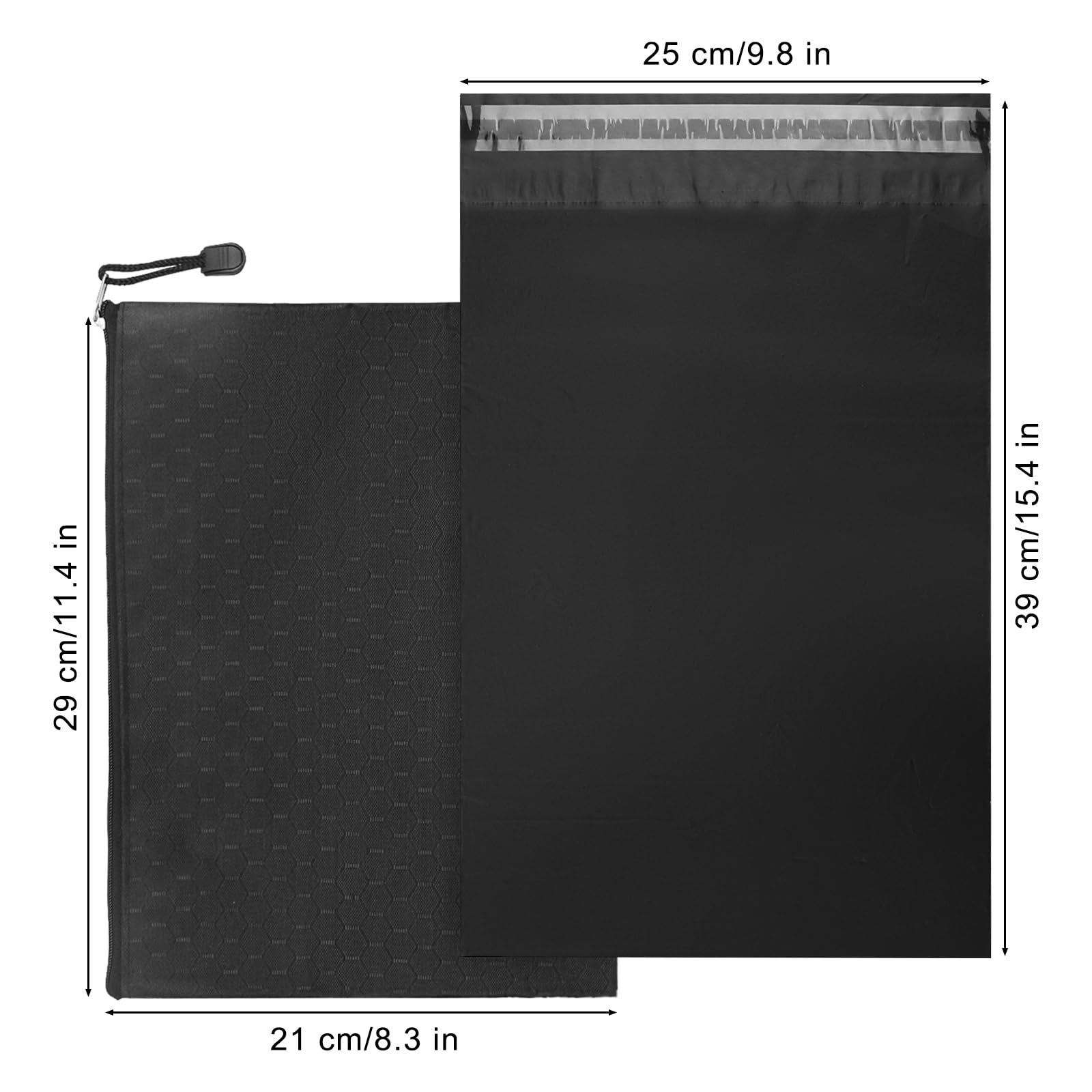 Tuciyke bag size 9.84 x 13.78 inches for larger disposables