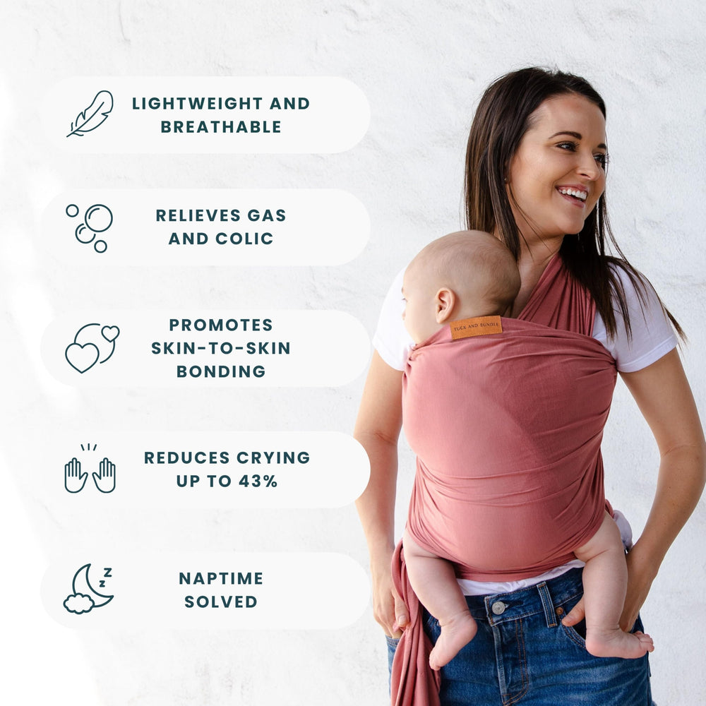 Tuck and Bundle Sedona Rose wrap hip-healthy certification highlights hip alignment