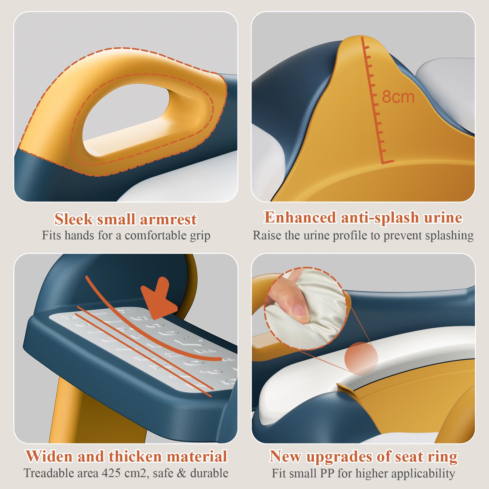 TuckInn Potty Seat fits most standard toilets for quick setup