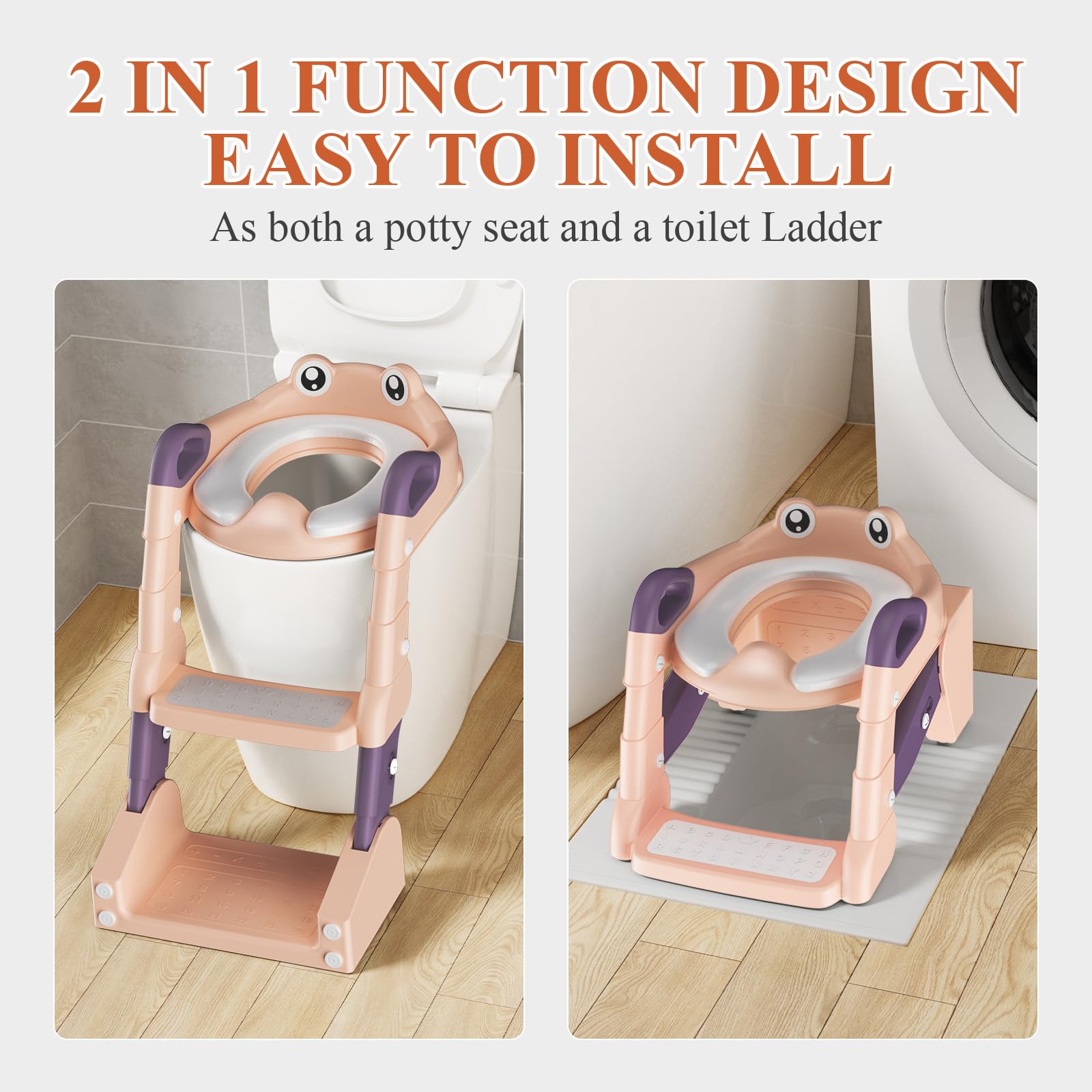 TuckInn seat fits standard and elongated toilets for versatile use
