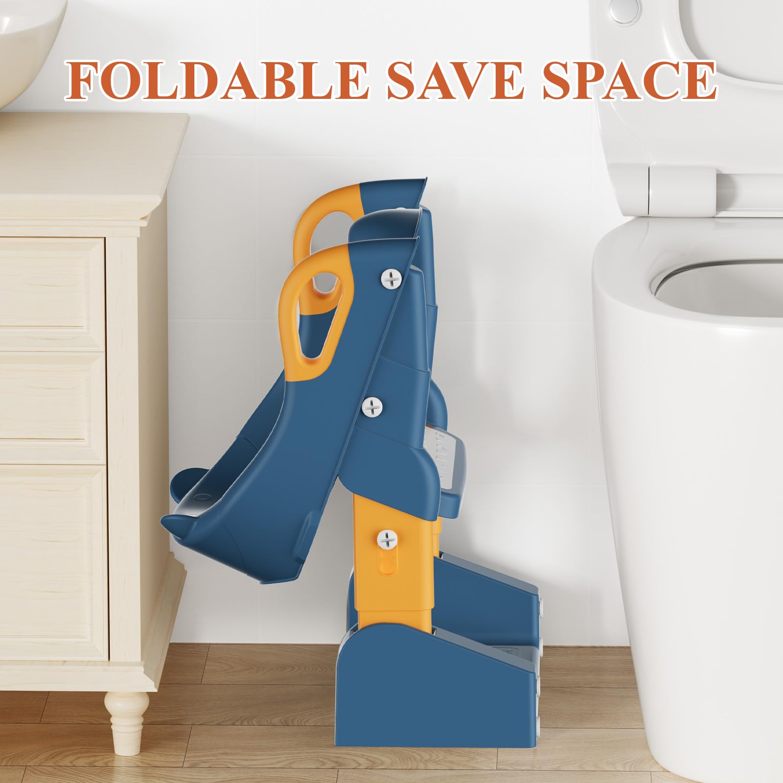 TuckInn Potty Seat toddler-step-stool design supports growing independence