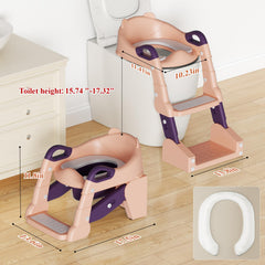 TuckInn potty-training-seat-2in1-function highlights versatile use as chair and ladder.