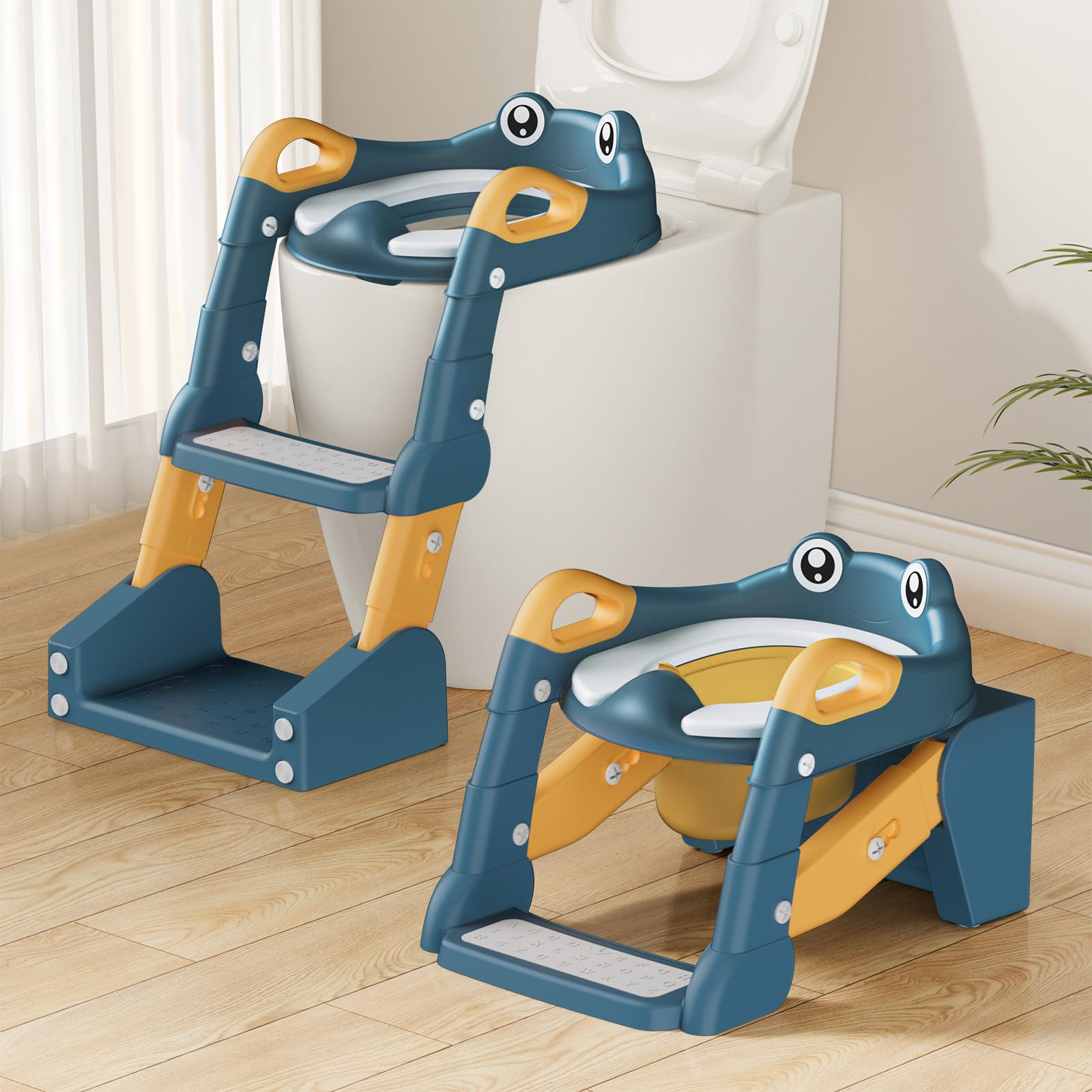 TuckInn potty training seat front view with a stable non-slip base for toddlers.