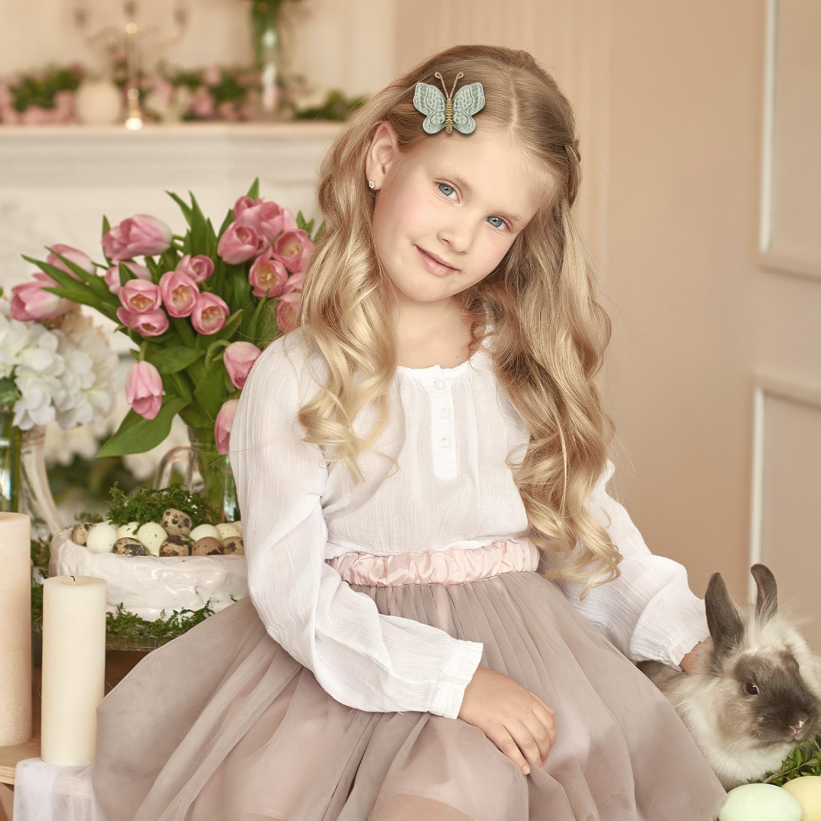 Tucnoeu butterfly bow detail, durable zinc alloy clip