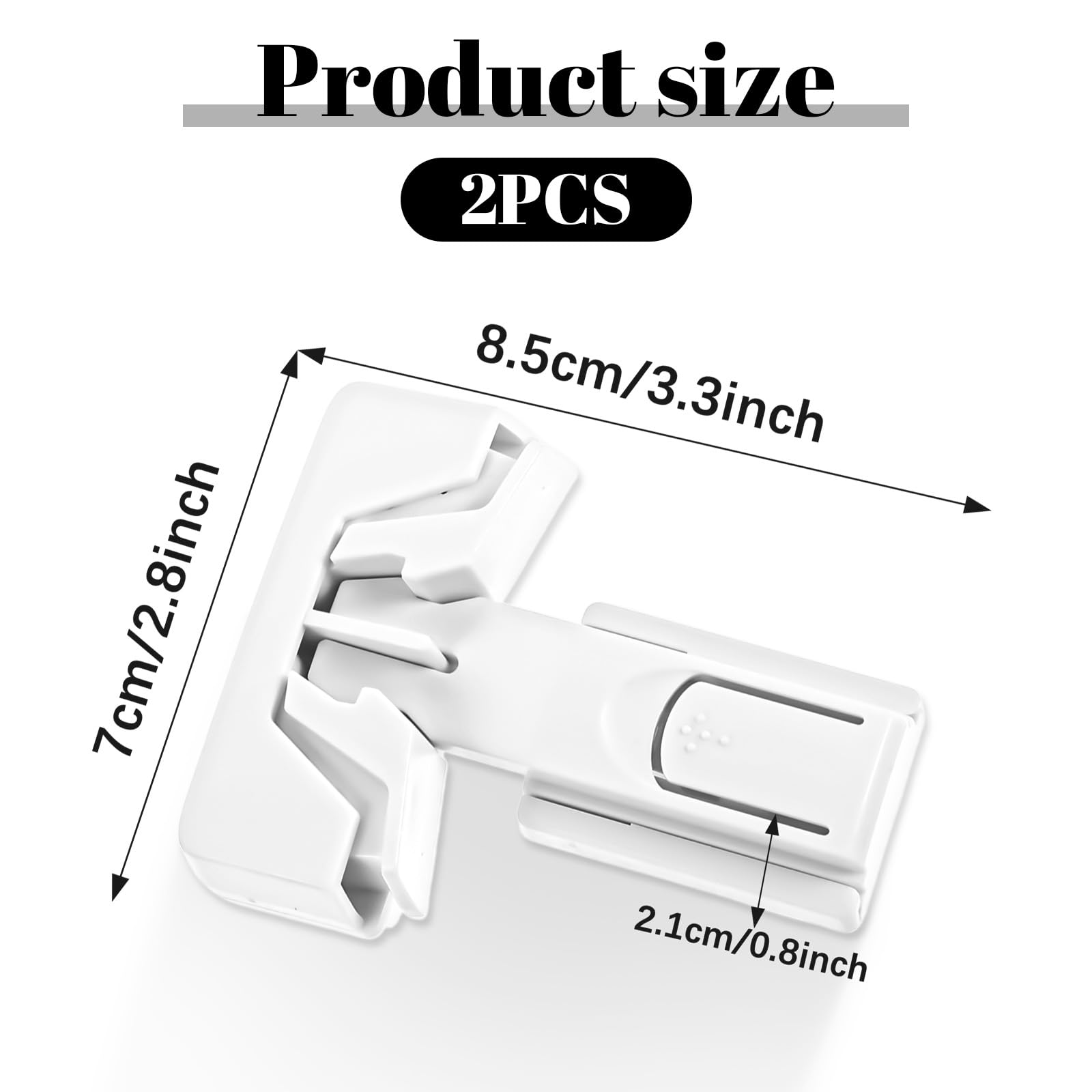 Tucnoeu fridge locks on door demonstrate easy, no-tool installation.
