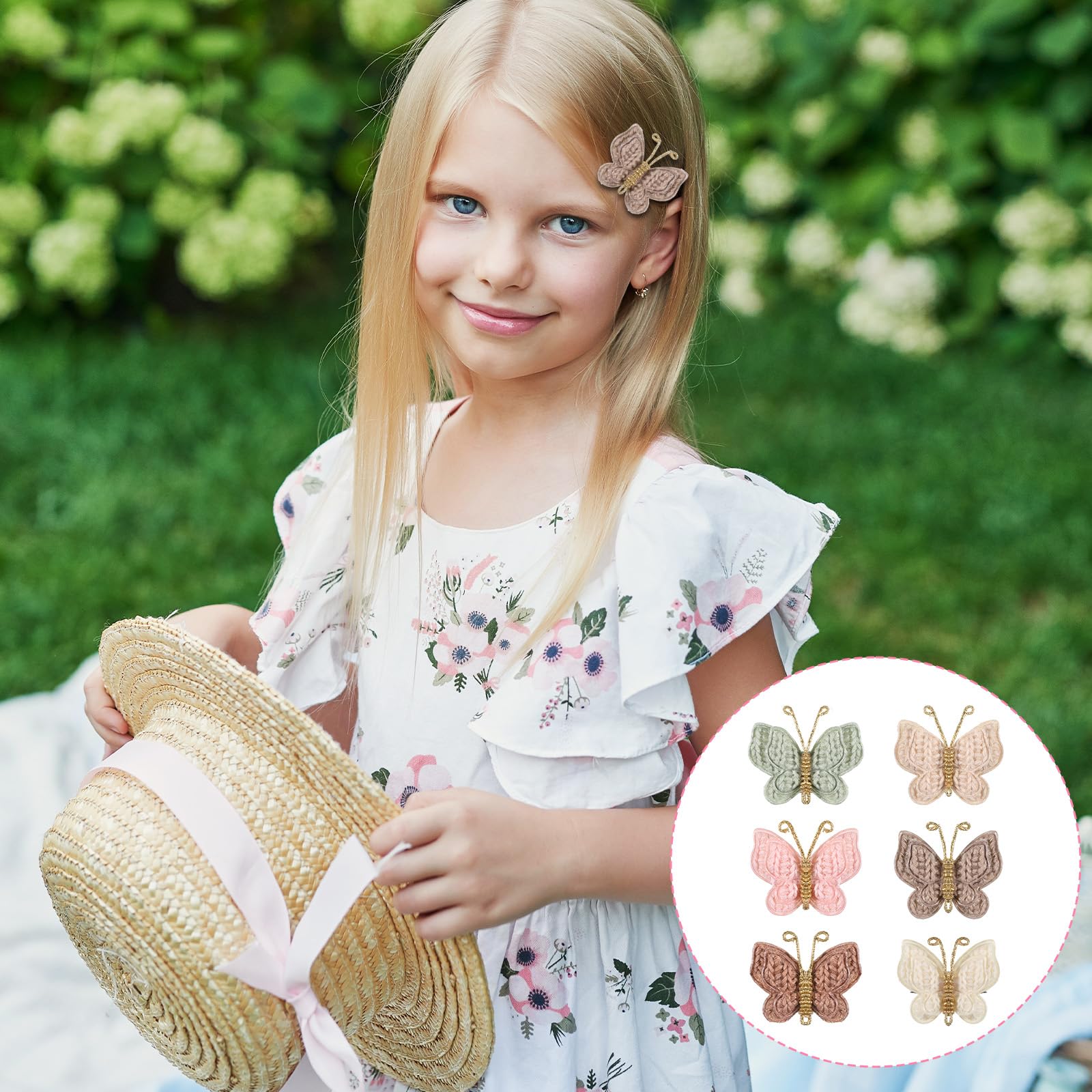 Tucnoeu toddler hair bows ponytail stays put