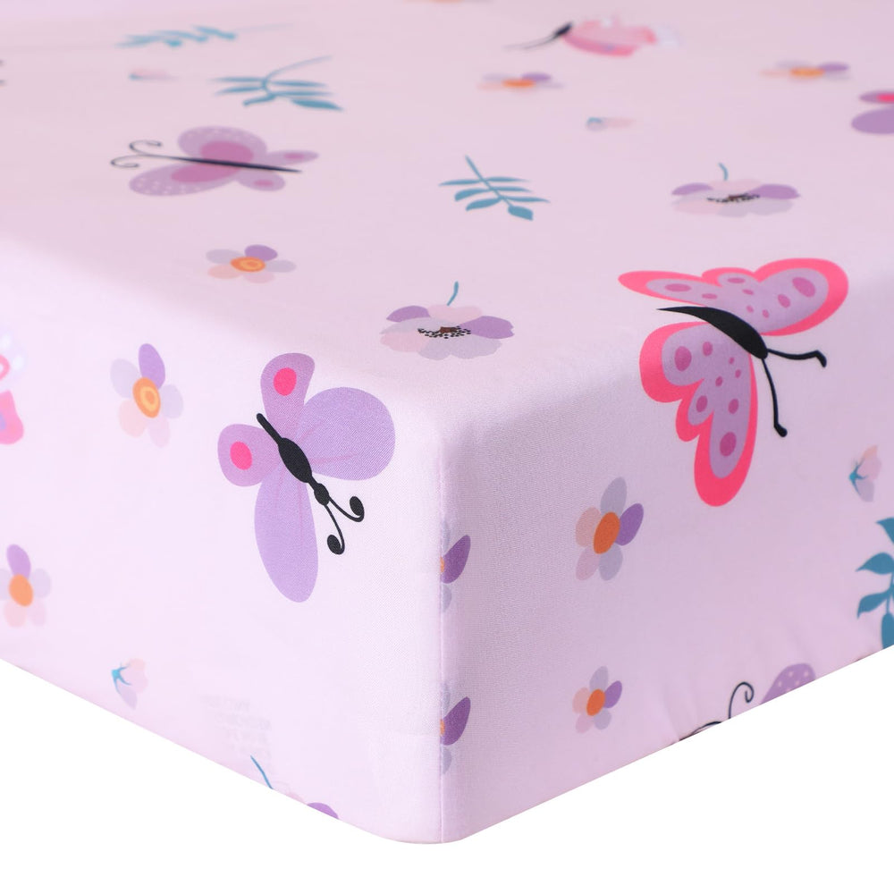 Tudomro crib skirt with 15 drop delivers tidy, finished look.