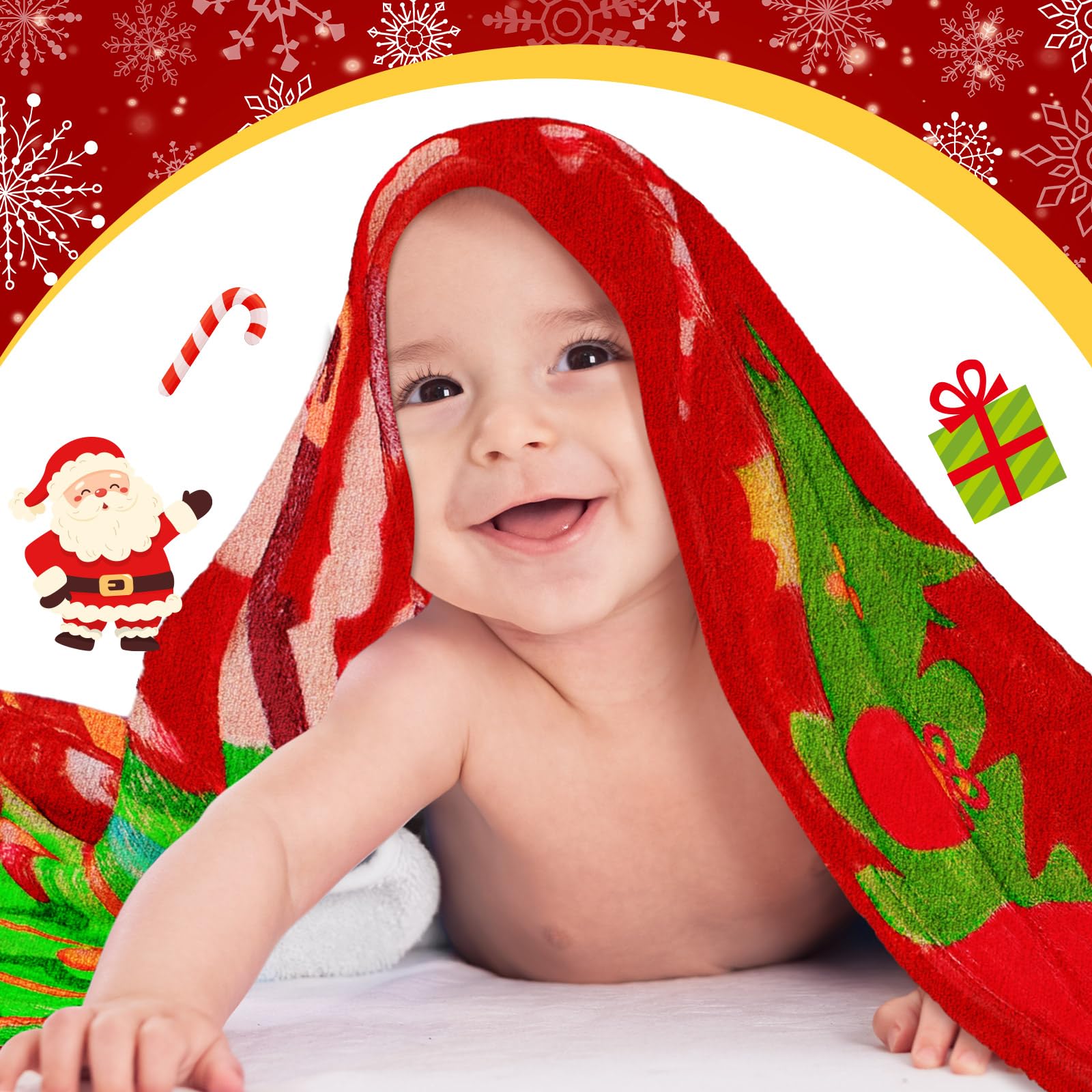 Tudomro first Christmas blanket in red color adds festive charm to everyday moments.