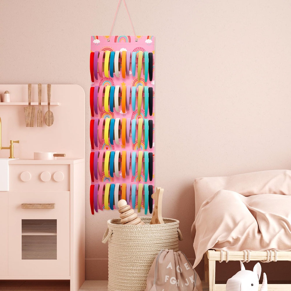 Tudomro gift-ready headband storage that helps keep bows tidy and accessible.