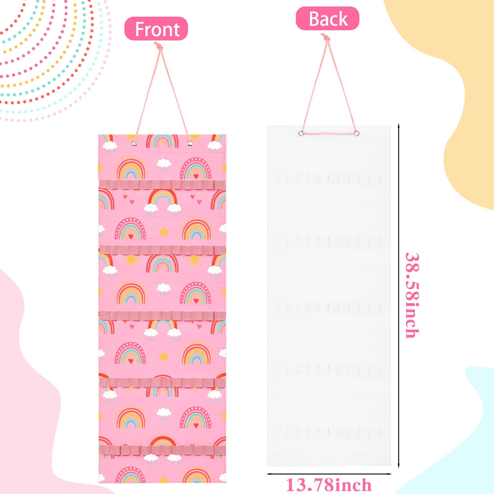 Tudomro headband organizer close-up reveals soft felt material and sturdy construction.