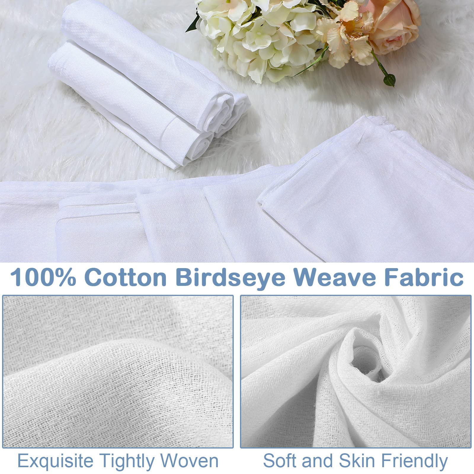 Tudomro soft cotton birdseye fabric close-up, gentle on baby skin.