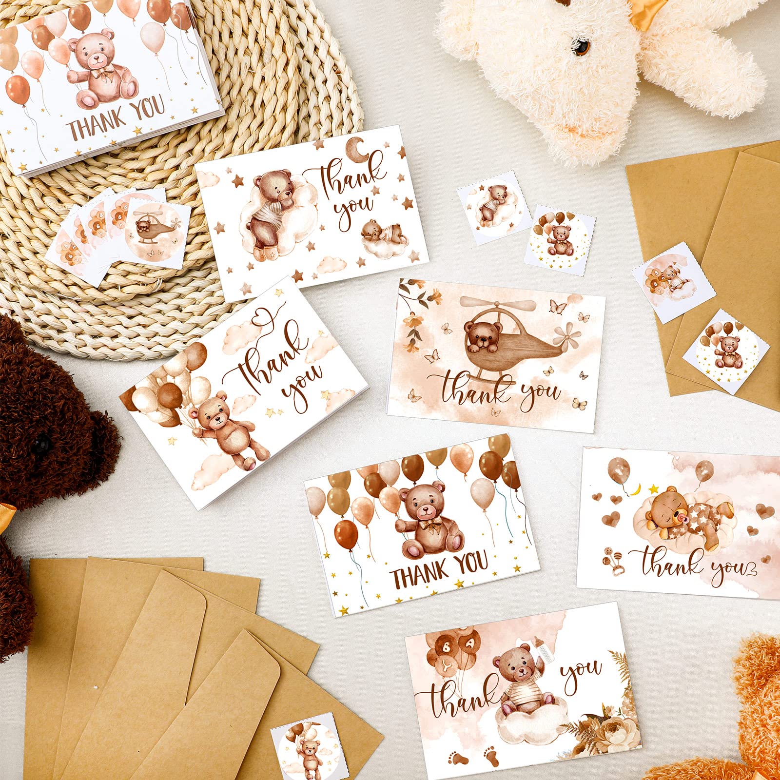 Tudomro bear stickers set to decorate cards and gifts