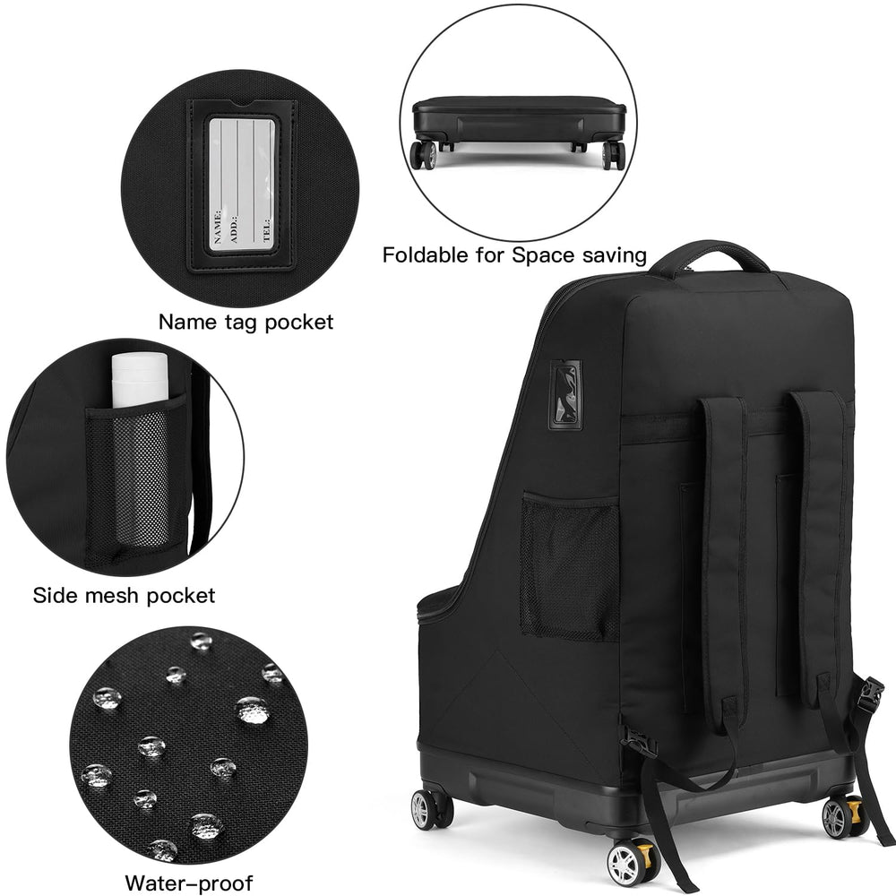 TUGUAN travel bag padded handles cushion the grip for comfortable lifting.