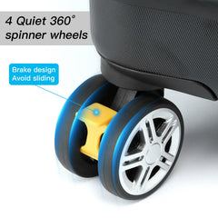 TUGUAN travel bag with spinner wheels enables smooth, effortless airport navigation.