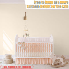 Tuiiopoli crib-mobile-arm universal-fit demonstrates adaptable mounting for all cribs.