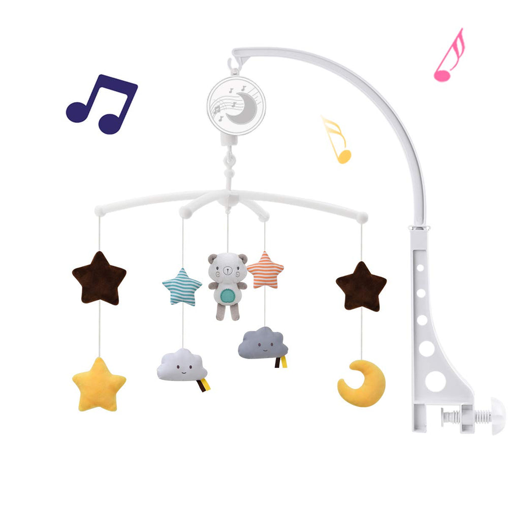 TuiVeSafu baby musical crib mobile with winding drive for nap-time calm