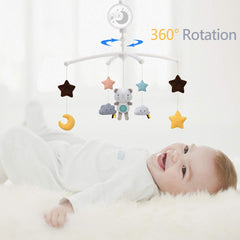 TuiVeSafu plush pendant bear provides soft visual focus for baby engagement