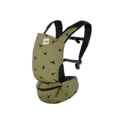 Tula Baby Lite compact carrier in olive green—lightweight for travel.