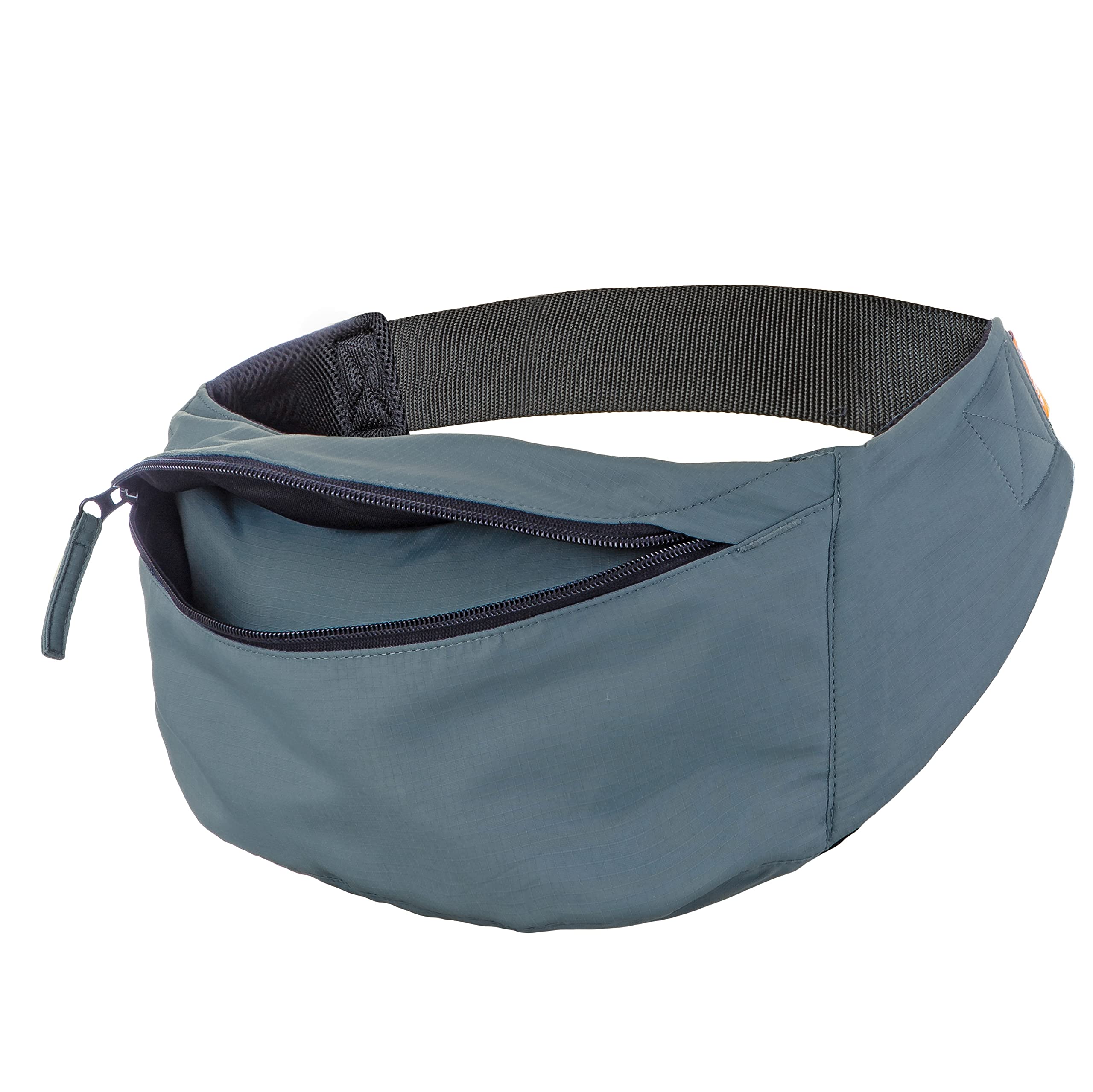 Tula Baby Lite slate blue carrier enables easy travel.