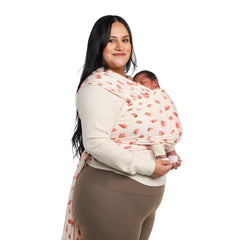 Tula Stretchy Tencel wrap closeup shows buttery-soft fabric for comfortable babywearing