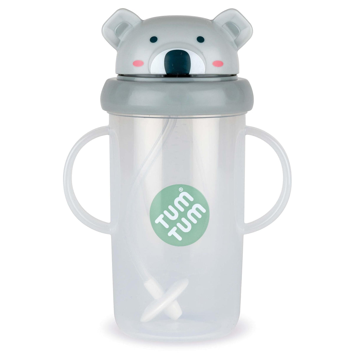 TUM TUM Tippy Up cup side view highlights kid-friendly self-feeding design