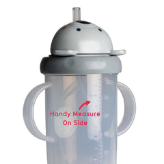 TUM TUM Tippy Up leakproof flip-top lid showing secure storage