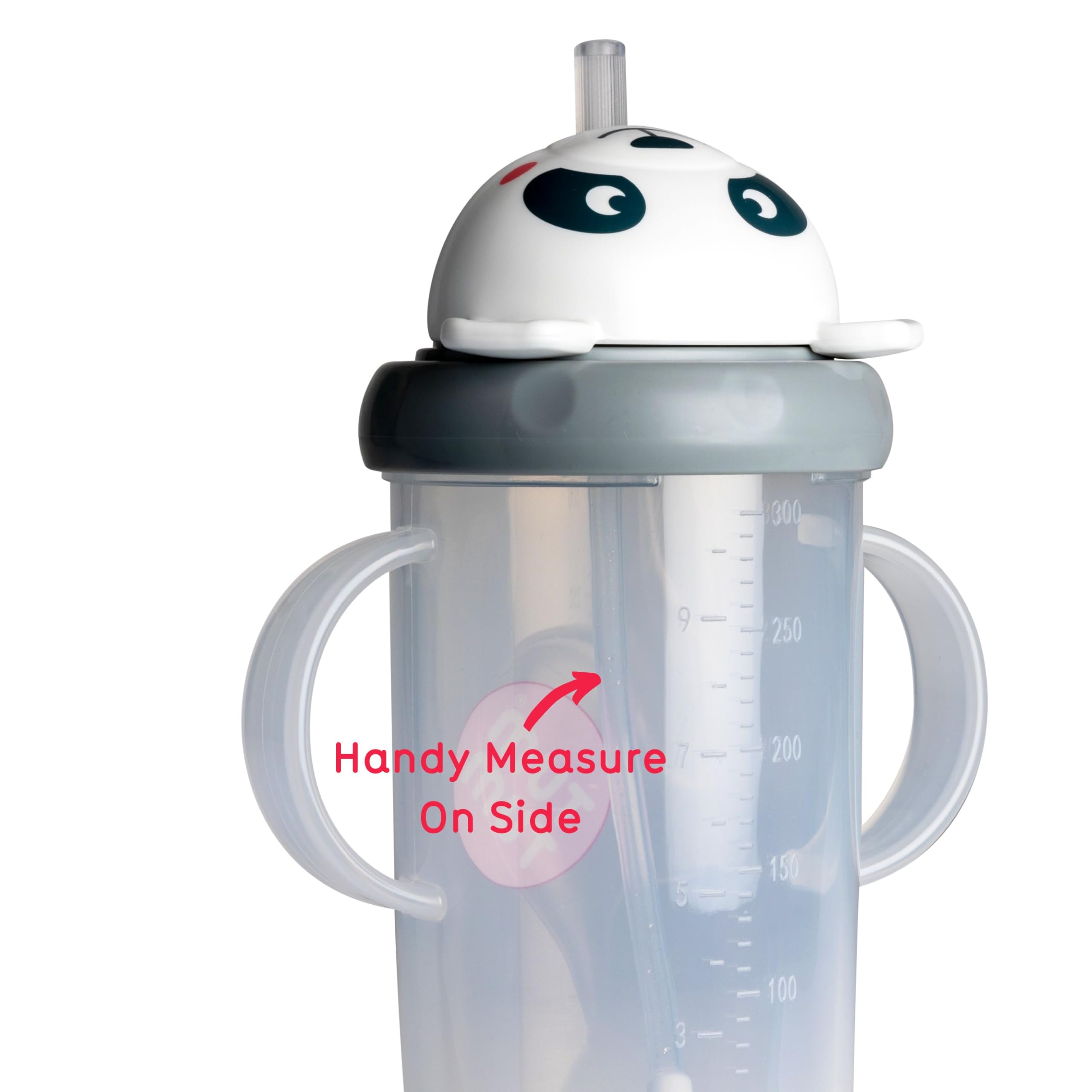 TUM TUM Tippy Up side measure reveals amount drunk.