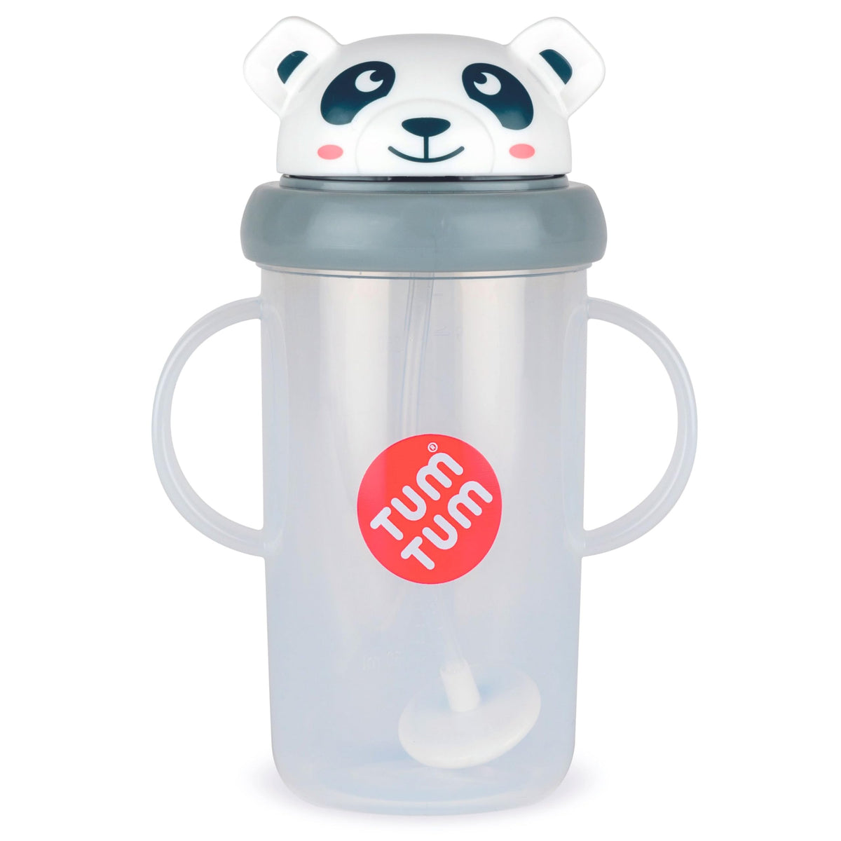 TUM TUM Tippy Up weighted straw demonstrates free-flow drinking for toddlers.