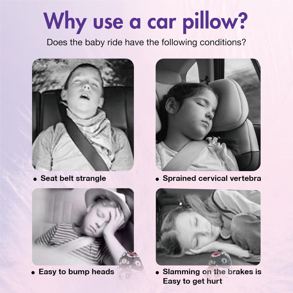 Tumahe car neck support close-up highlights plush, cozy texture for comfortable head rest.