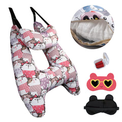 Tumahe car pillow for kids shows ergonomic H-shape neck support for long rides.