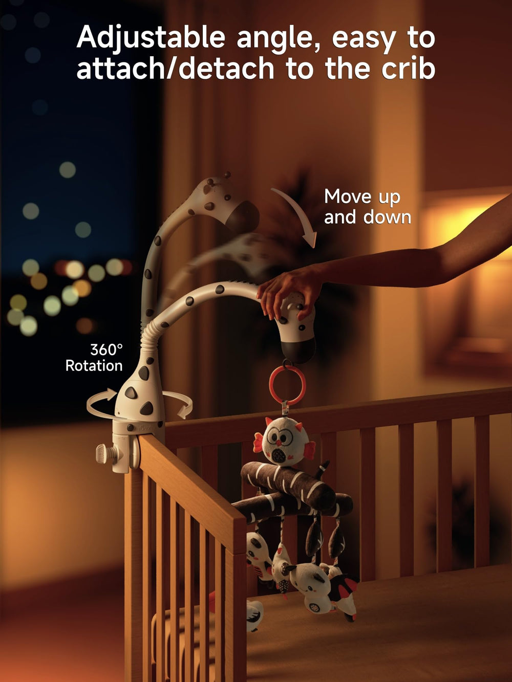 TUMAMA KIDS bendable neck tube enables vertical or horizontal setup