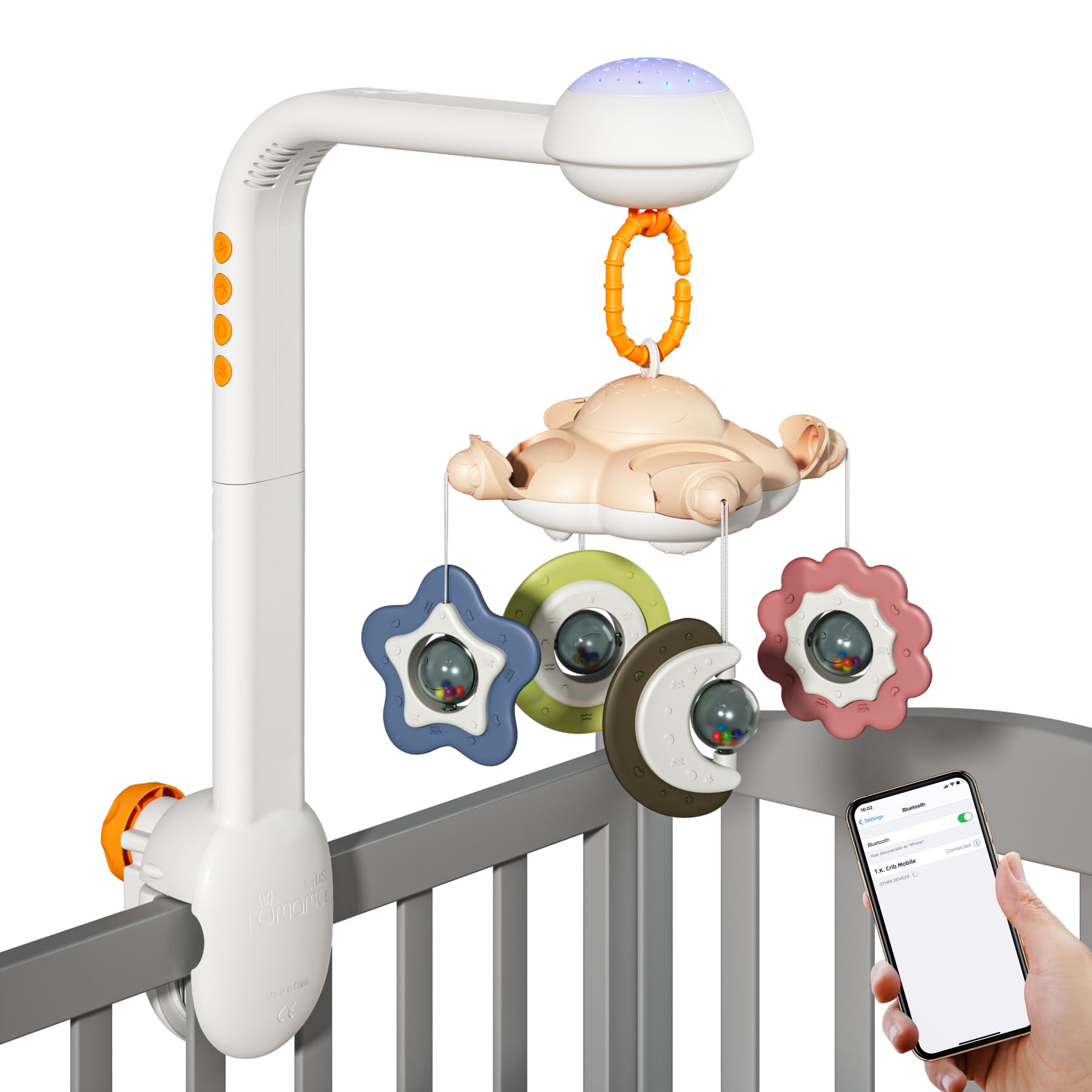 Tumama Kids clouds projection night light creates a soothing starry sky for calm bedtime routines