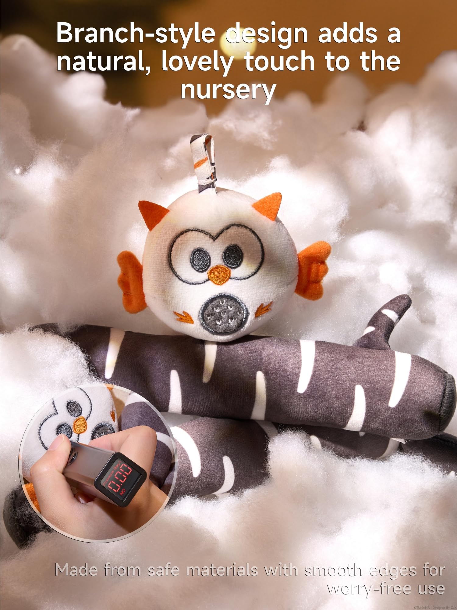 TUMAMA KIDS plush hanging doll doubles as travel toy and cuddle companion