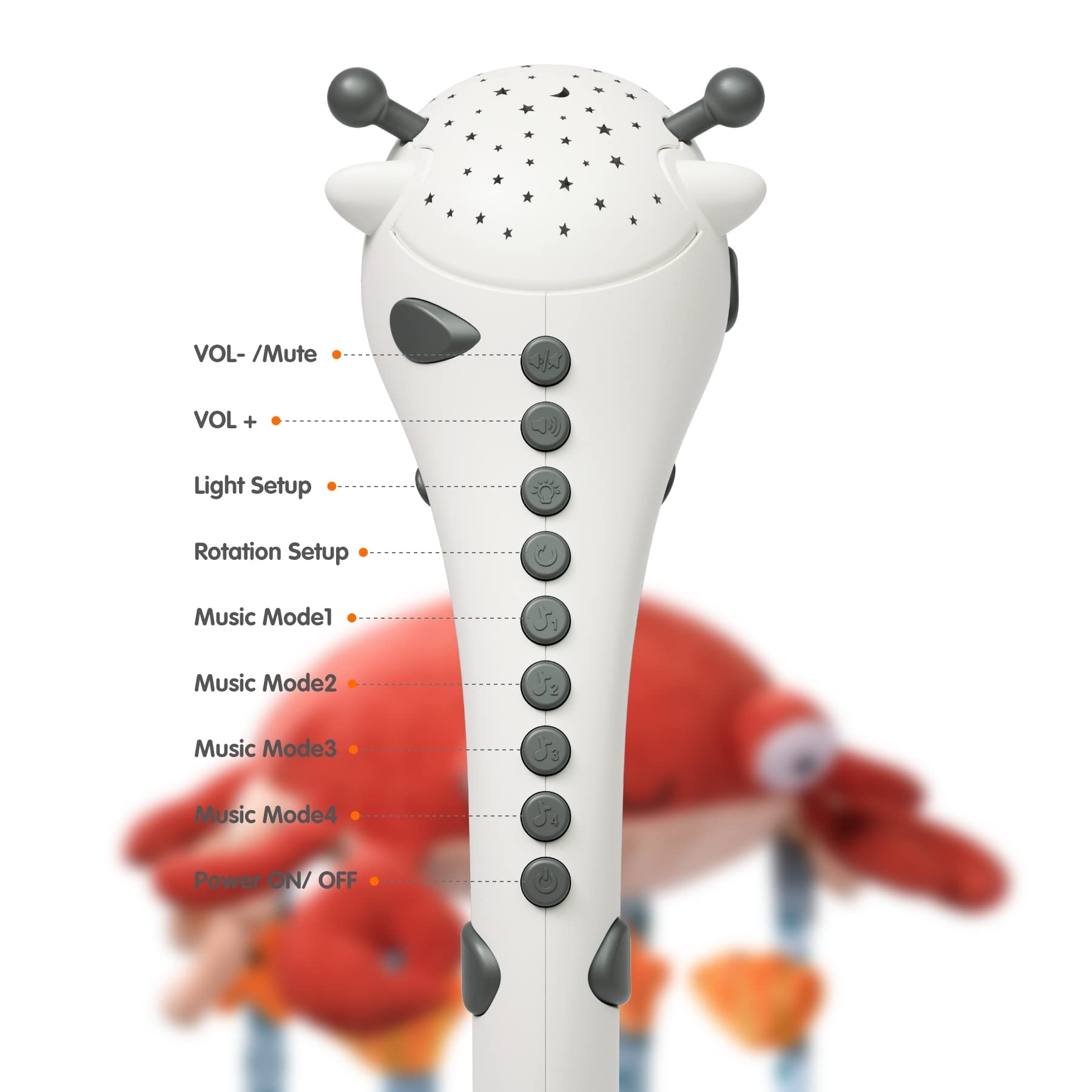 TUMAMA KIDS removable plush marine toys for stroller or car seat