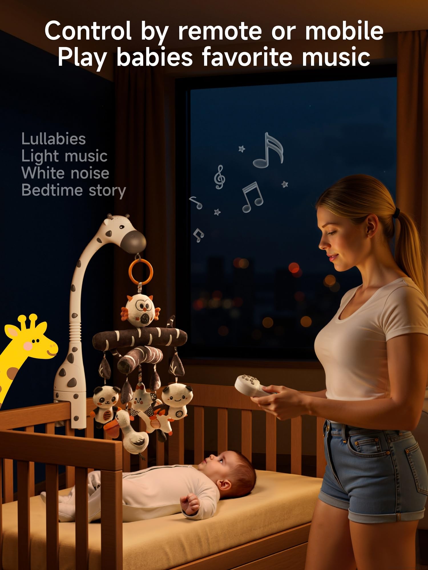 TUMAMA KIDS remote mushroom control adjusts volume and lights from afar