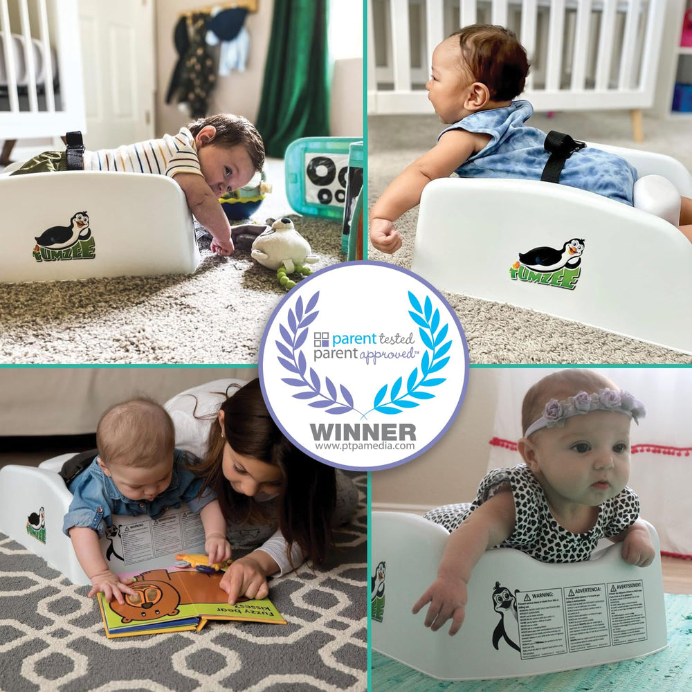 Tumzee muscle-development supports arms, neck, and core during floor play.